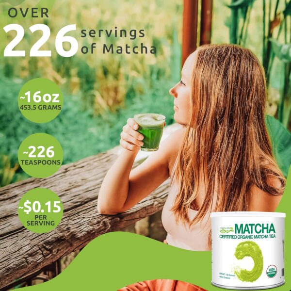 MATCHA DNA Certified Organic Matcha Green Tea Powder - Image 6
