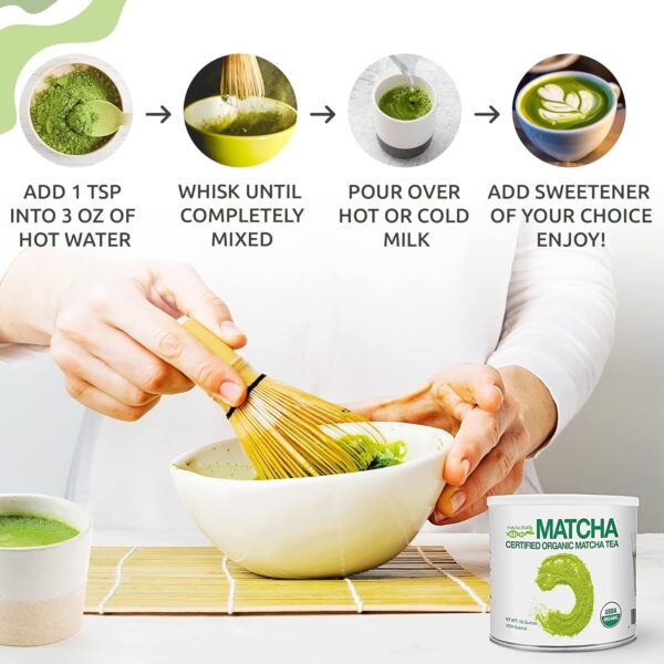 MATCHA DNA Certified Organic Matcha Green Tea Powder - Image 3