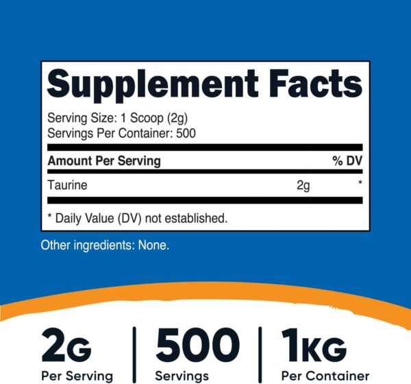 Nutricost Taurine Powder - Image 2
