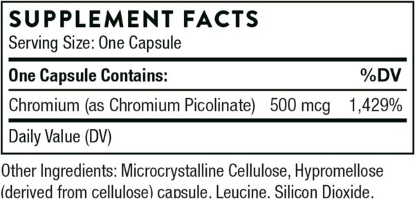 Thorne Chromium Picolinate - Image 2